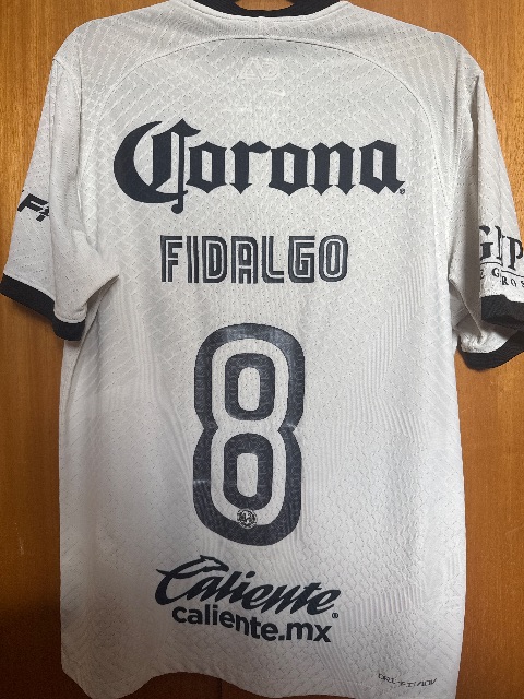 Tercera equipación de Fidalgo del Club América 2022/23, vista trasera