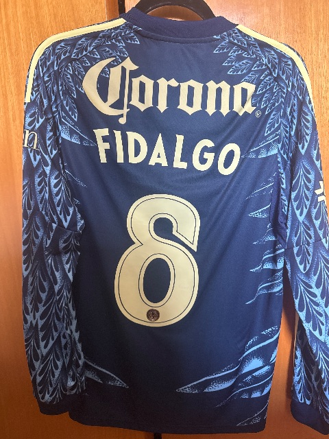 Segunda equipación de Fidalgo del Club América 2025/26, vista trasera
