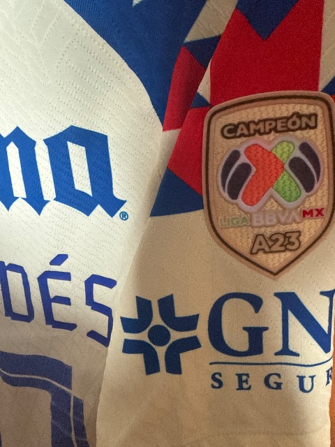 Primera equipación de D.Valdes del Club América 2023/24, detalle