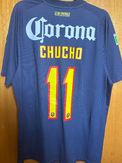 Primera equipación de Chucho del Club América 2012/13, vista trasera