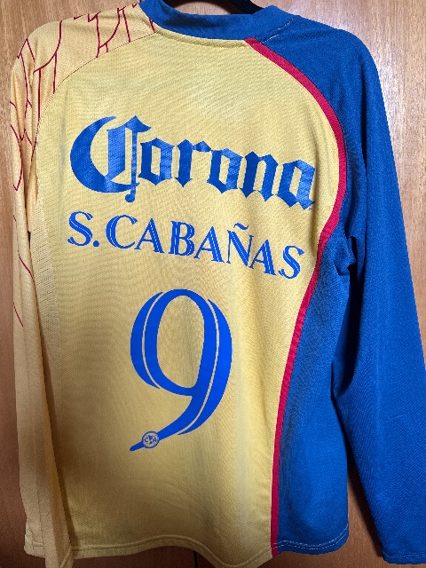 Primera equipación de S.Cabañas del Club América 2007/08, vista trasera