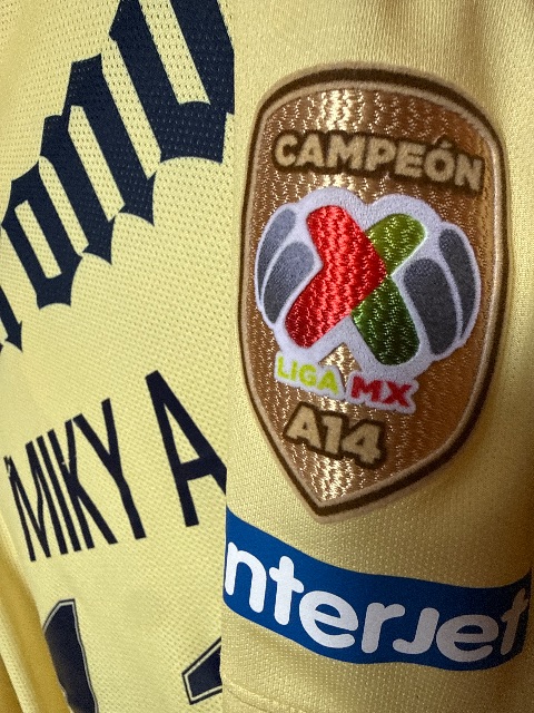 Primera equipación de Miky A del Club América 2014/15, detalle