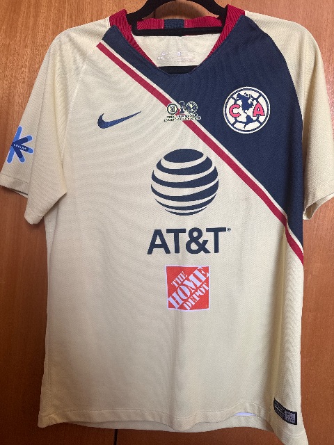 Primera equipación de E.Alvarez del América 2018/19, vista frontal