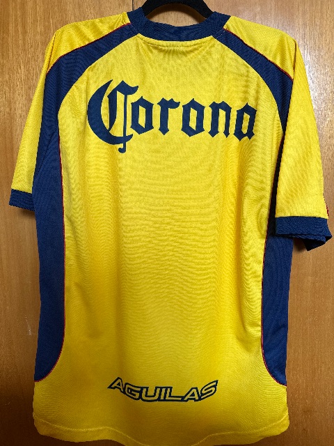 Primera equipación del Club América 2001/02, vista trasera