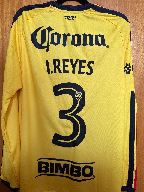 Primera equipación de I.Reyes del Club América 2026/27, vista trasera