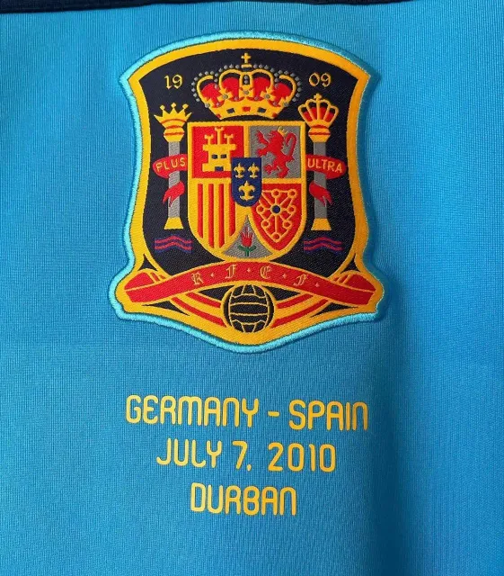 Portero de Iker Casillas del Selección de España 2010, detalle