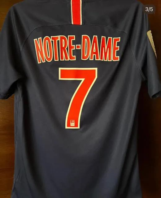 Primera equipación de Notre - Dame del Paris Saint-Germain 2018/19, vista trasera