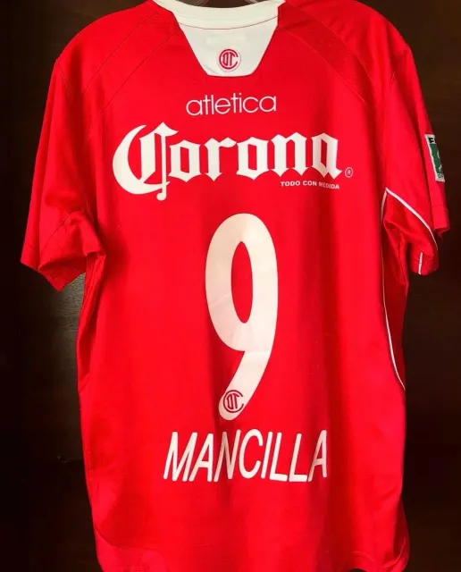 Primera equipación de Hector Mancilla del Deportivo Toluca FC 2009/10, vista trasera