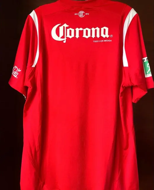 Primera equipación del Deportivo Toluca FC 2011/12, vista trasera