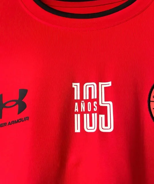 Primera equipación de Camilo Sanvezzo del Deportivo Toluca FC 2021/22, detalle