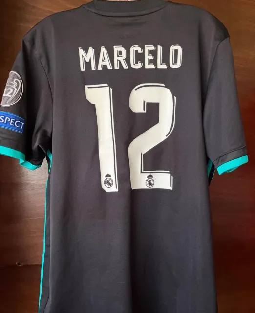 Segunda equipación de Marcelo del Real Madrid CF 2017/18, vista trasera